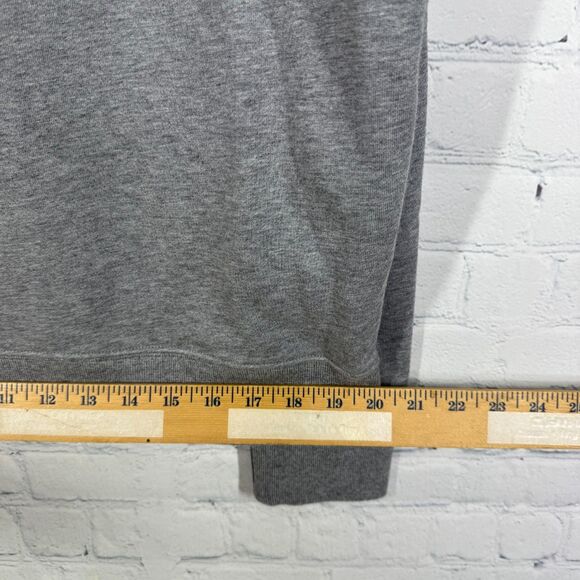 Vintage Brooks Brothers Pull Over Men Medium Gray Preppy Minimalist Cotton Cozy - Picture 10 of 10